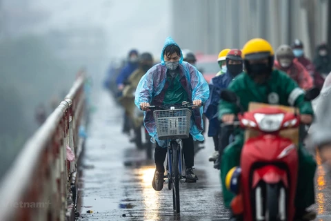 Norte de Vietnam permanece bajo frío intenso y lluvias