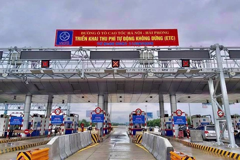 Implementarán peajes sin barreras en autopista Hanoi-Hai Phong a partir de mayo