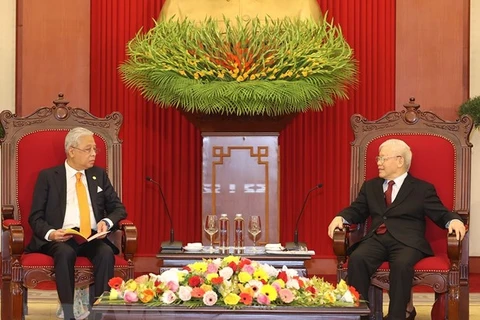 Máximo dirigente partidista de Vietnam recibe al primer ministro malasio