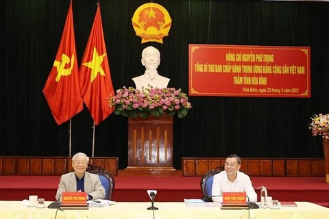 Máximo dirigente vietnamita exige reforzar lucha contra COVID-19 en provincia norteña