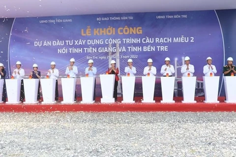 Comienzan construcción del puente Rach Mieu 2 en el sur de Vietnam