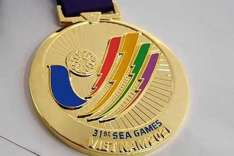 Presentan especímenes de medallas de los SEA Games 31