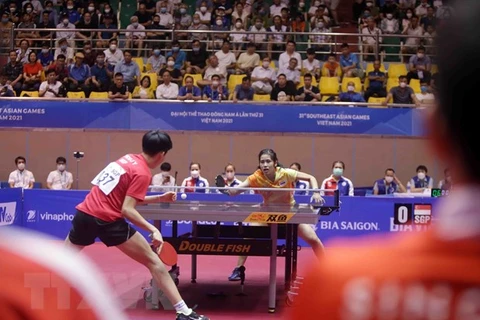 SEA Games 31: Tailandia gana medallas de oro en tenis de mesa