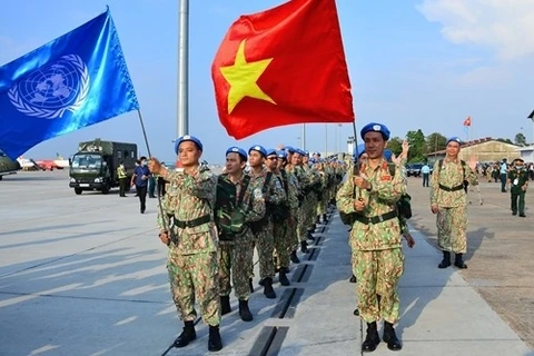 Parten miembros restantes del primer equipo de ingenieros de Vietnam a misión de ONU en Abyei