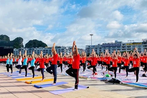 Celebran Día Internacional de Yoga en Ciudad Ho Chi Minh