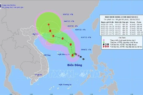 Depresión tropical en Mar del Este se convierte en tifón y podría afectar Vietnam
