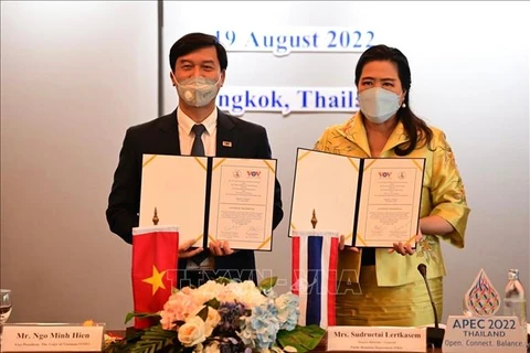Organizaciones de comunicación de Vietnam y Tailandia impulsan colaboración 
