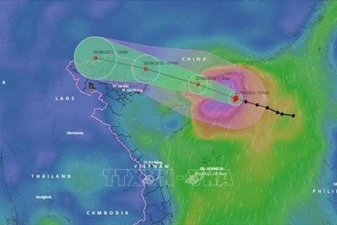 Se registran lluvias moderadas a fuertes en norte de Vietnam 