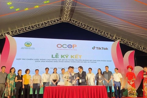 Hanoi mejora promoción de productos OCOP en plataforma Tiktok