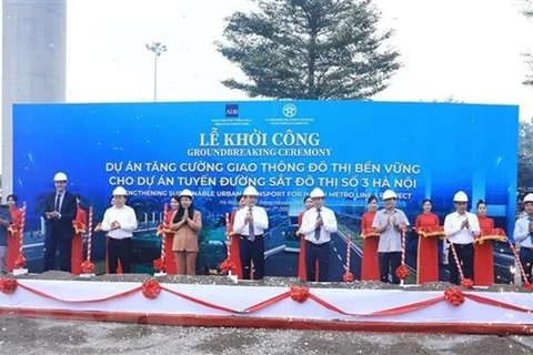 Hanoi lanza proyecto de transporte sostenible para línea de metro 3