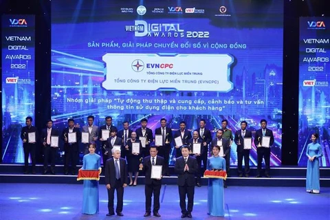 Corporación de Electricidad de Vietnam honrada con premio de transformación digital