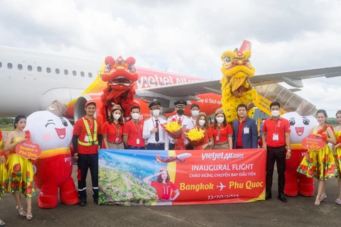 Inaugura Vietjet de Vietnam ruta aérea directa Phu Quoc- Bangkok