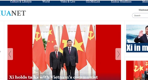 Alaba prensa china resultados de visita de máximo dirigente partidista de Vietnam