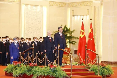 Visita del máximo dirigente vietnamita a China marca nuevo hito en nexos bilaterales