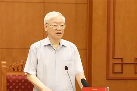 Máximo dirigente partidista urge más drásticas labores anticorrupción en Vietnam