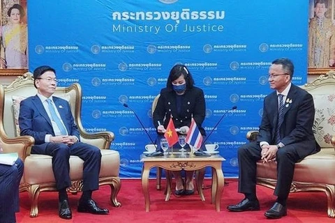 Ministerios de Justicia de Vietnam y Tailandia mejoran eficiencia de cooperación