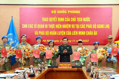 Vietnam envía más oficiales a misiones de paz de la ONU