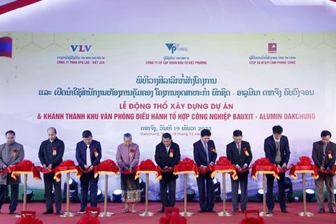 Inician construcción de complejo industrial del grupo vietnamita en Laos
