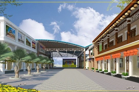Construyen centro comercial de especialidades de las regiones vietnamitas