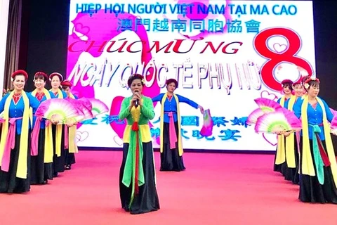 Comunidad vietnamita en Macao (China) exalta a mujeres