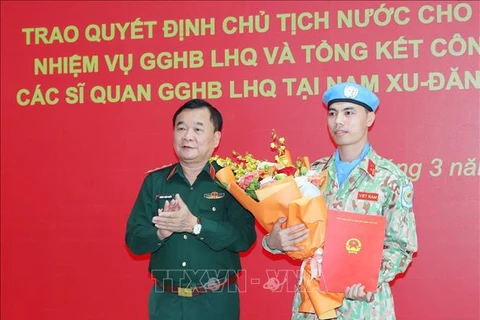 Destacan aportes de oficiales vietnamitas en misiones de paz de ONU