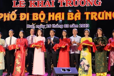 Inauguran calle peatonal para atraer turistas a provincia de Thua Thien-Hue