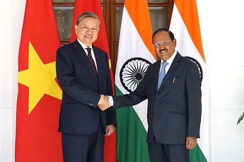 Vietnam y la India promueven cooperación en seguridad 