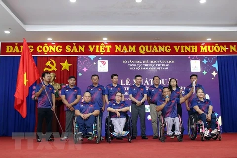 Efectúan ceremonia de despedida de delegación vietnamita a ASEAN Para Games 12