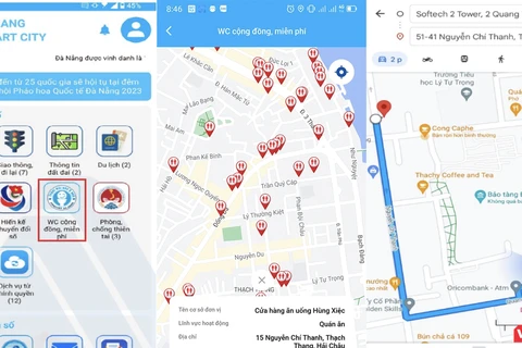 Danang Smart City, aplicación móvil para encontrar baños gratuitos en Da Nang