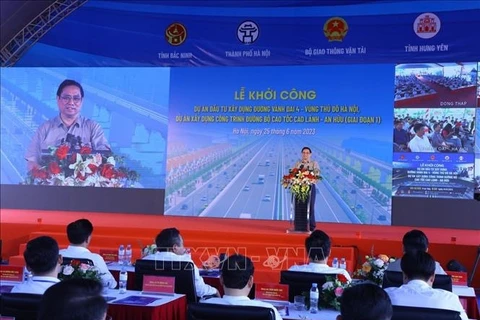 Comienzan construcción de carreterra de circunvalación 4 en región capital de Hanoi