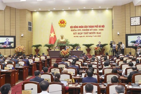 Consejo Popular de Hanoi inaugura su 12º periodo de sesiones