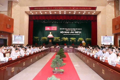 Inauguran XXI Conferencia del Buró Ejecutivo del Comité partidista en Ciudad Ho Chi Minh