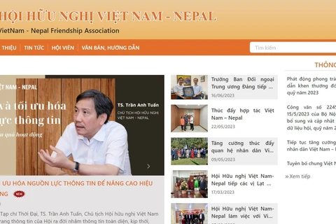 Inauguran portal de la Asociación de Amistad Vietnam-Nepal