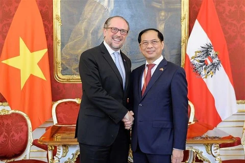Canciller vietnamita se reúne con su homólogo austriaco