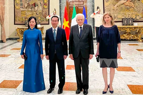 Presidente vietnamita asiste a banquete de Estado en Italia