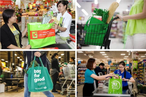 Avanza Vietnam en reducción de bolsas de plástico en supermercados 