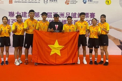 Vietnam gana 6 oros en el Primer Campeonato Asiático y Juvenil de Volante Patada