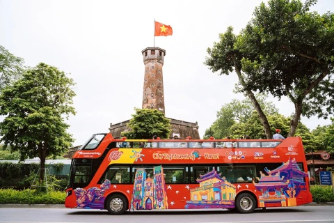 Hanoi ofrecerá viajes gratuitos de autobús de dos pisos en feriado del Día Nacional