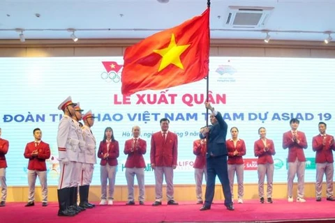 Delegación vietnamita se dirige a ASIAD con alta determinación