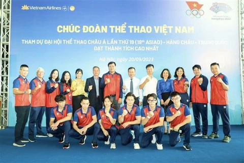 Delegación vietnamita parte a China para ASIAD 19