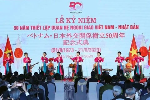 Celebran en Hanoi 50 aniversario de nexos diplomáticos entre Vietnam y Japón 