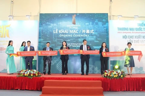 Inauguran Exposición de Comercio Internacional de Zhejiang en Hanoi