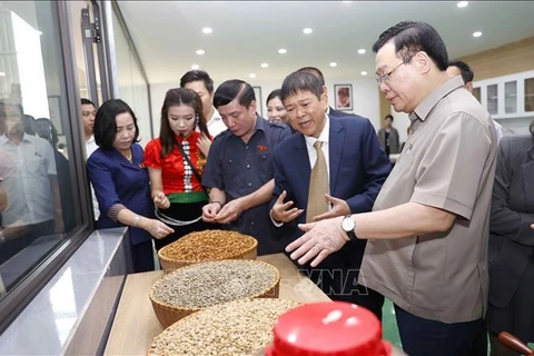Titular del Parlamento vietnamita inaugura fábrica de café en Son La