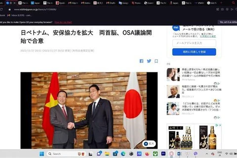 Ministerio de Asuntos Exteriores de Japón destaca la elevación de nexos con Vietnam
