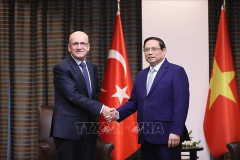 Primer ministro vietnamita dialoga con ministros turcos