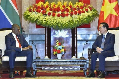 Presidente vietnamita se reúne con vicepresidente sudafricano