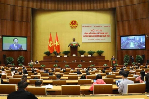 Evalúan trabajos de Oficina Parlamentaria de Vietnam en 2023