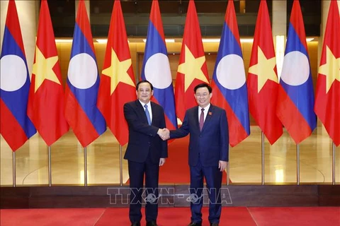 Presidente parlamentario recibe al primer ministro de Laos