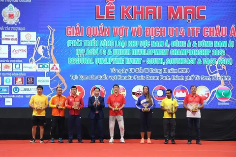 Inauguran en Vietnam Campeonato Asiático de Tenis sub14