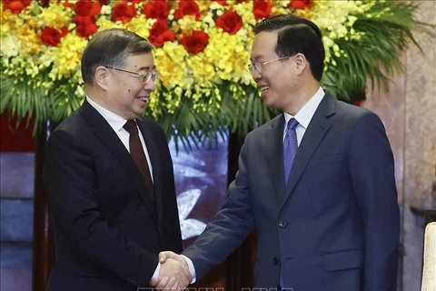 Presidente vietnamita recibe a funcionario partidista de China